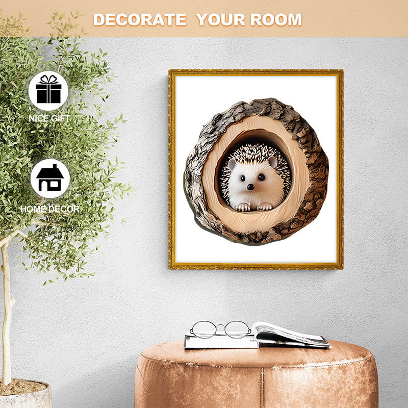 3D Vision Hedgehog - Wooden Jigsaw Puzzle - image 3