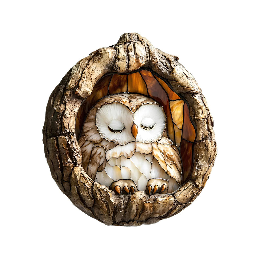 3D Vision Sleeping Owl - Wooden Jigsaw Puzzle - A3 - Wooden Gift Packaging - image 0