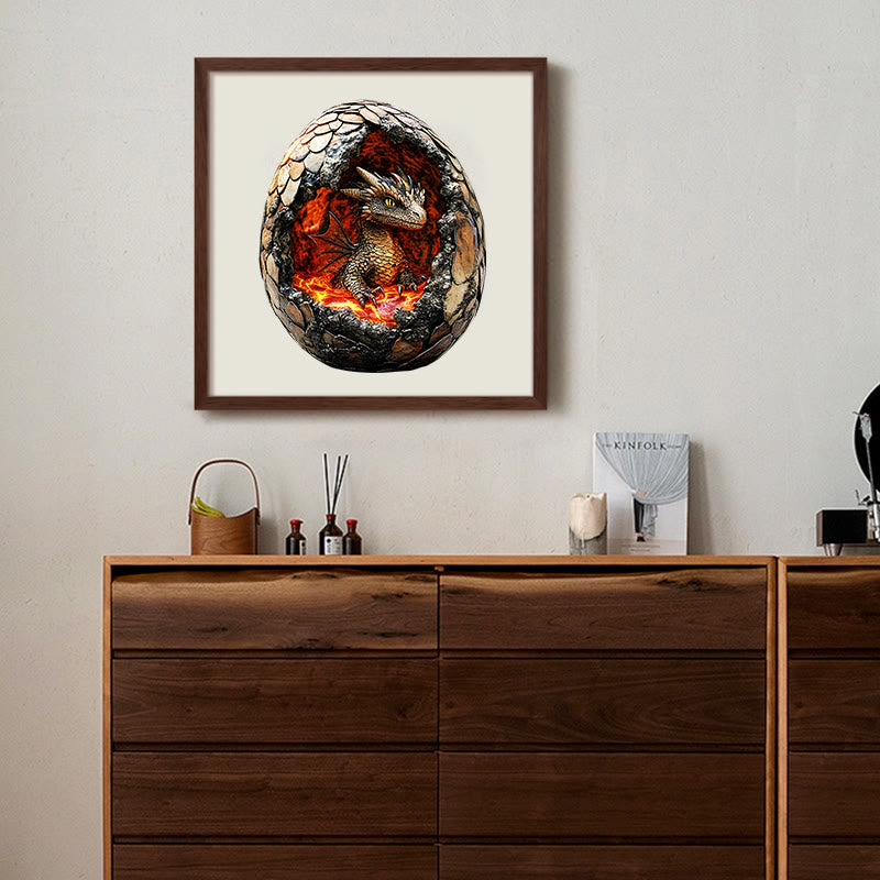 3D Vision Fiery Dragon - Wooden Jigsaw Puzzle - image 5