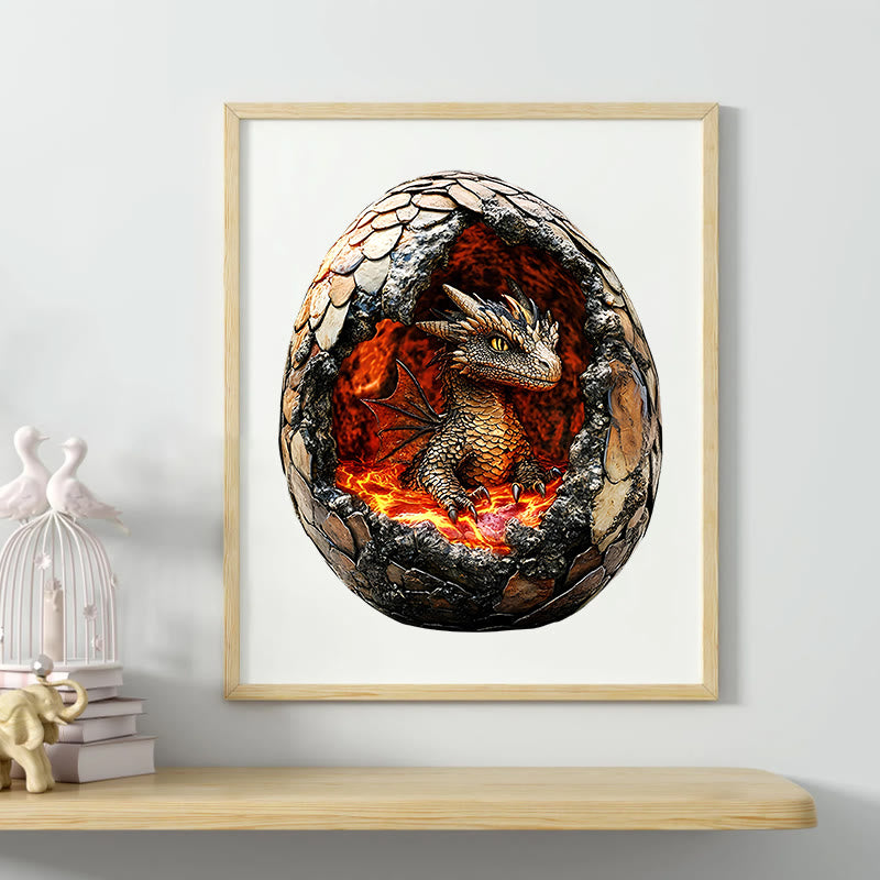 3D Vision Fiery Dragon - Wooden Jigsaw Puzzle - image 4