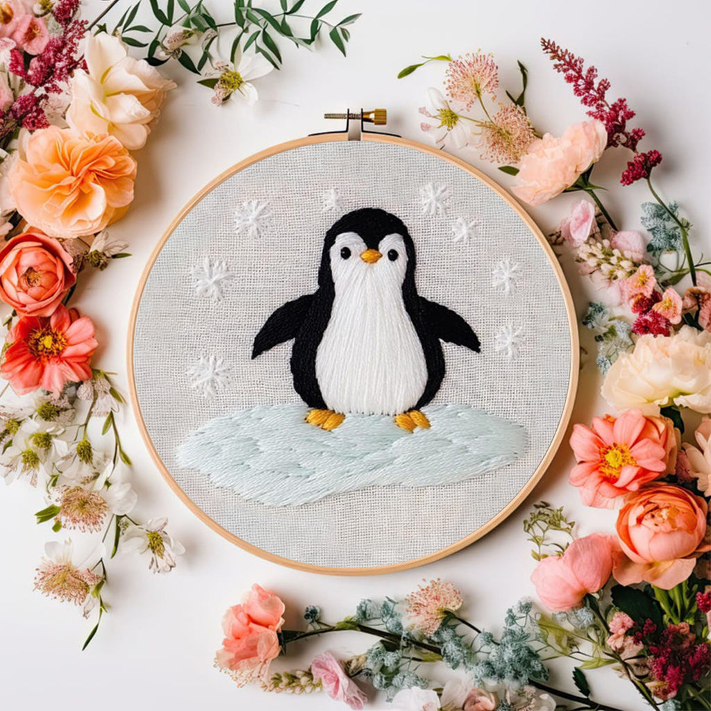 Rubbyoo Embroidery Kit - Cute Penguin | DIY Craft Gift  - image 3
