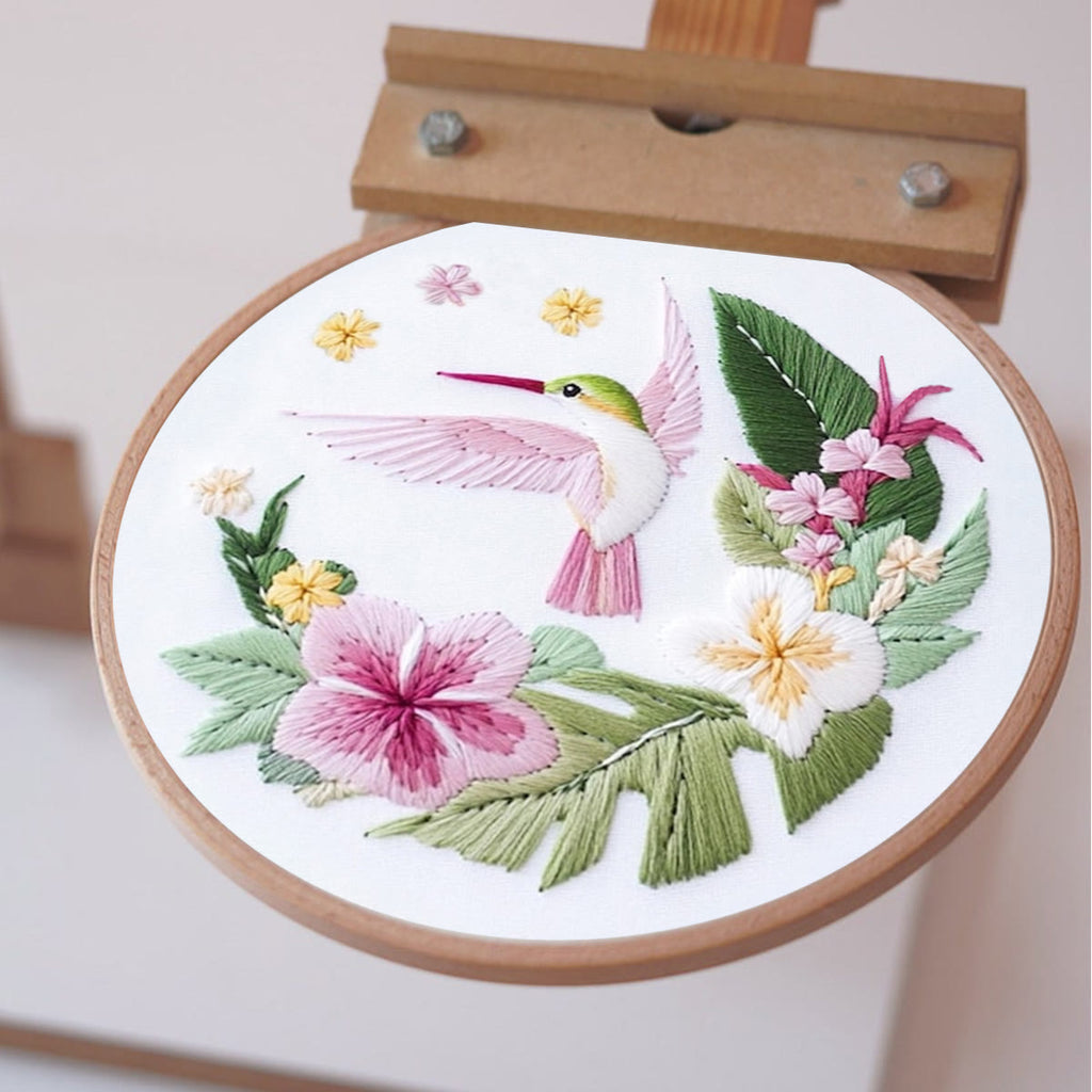 Rubbyoo Embroidery Kit - Spring Hummingbird |  Handmade Craft Gift - image 6