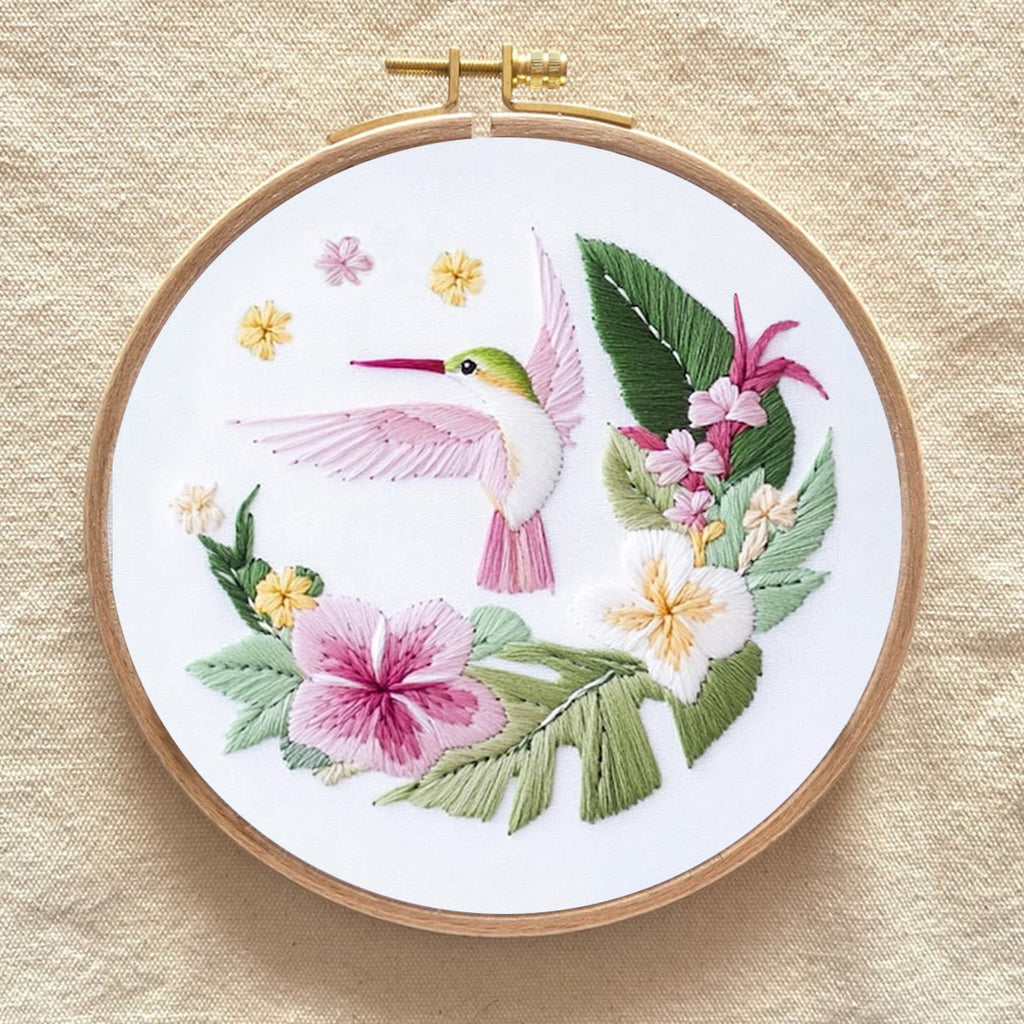 Rubbyoo Embroidery Kit - Spring Hummingbird |  Handmade Craft Gift - image 8