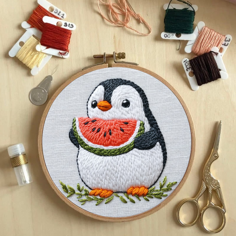 Rubbyoo Embroidery Kit - Adorable Penguin |  Needlework  For Beginners - image 6