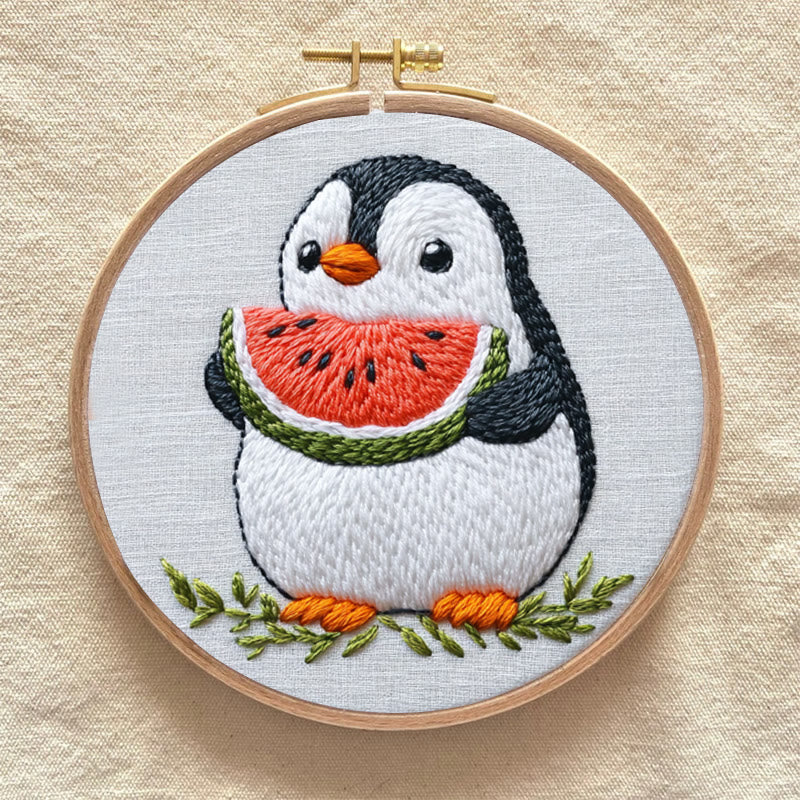 Rubbyoo Embroidery Kit - Adorable Penguin |  Needlework  For Beginners - image 5