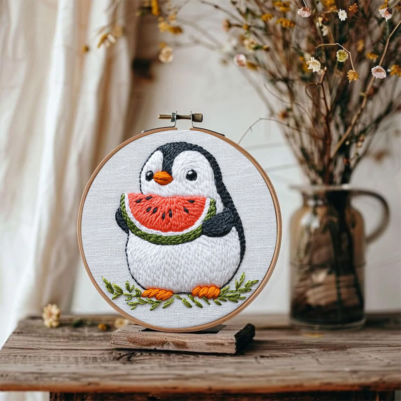 Rubbyoo Embroidery Kit - Adorable Penguin |  Needlework  For Beginners - image 2