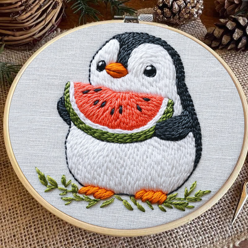 Rubbyoo Embroidery Kit - Adorable Penguin |  Needlework  For Beginners - image 3