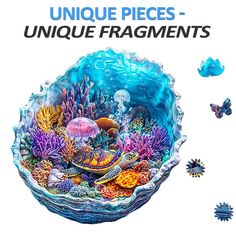 3D Ocean's Embrace - Wooden Jigsaw Puzzle - image 7