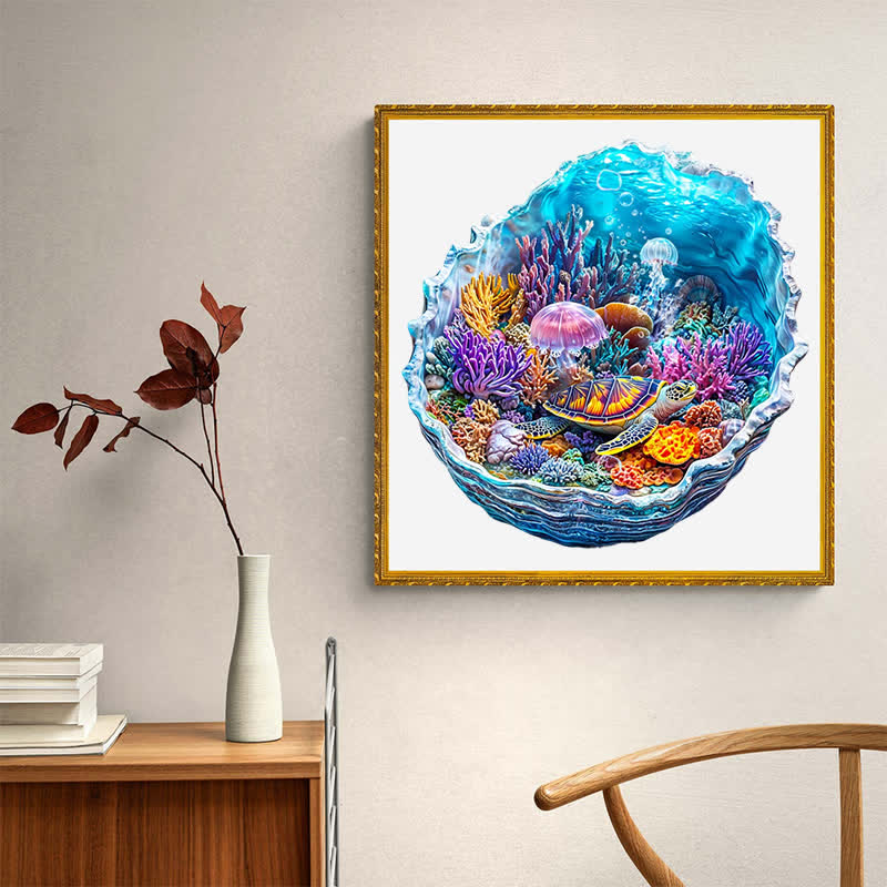 3D Ocean's Embrace - Wooden Jigsaw Puzzle - image 8