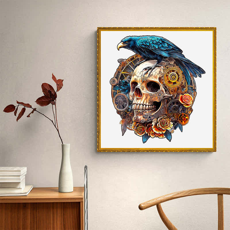 3D Mechanical Skull & Raven - Wooden Jigsaw Puzzle - image 7