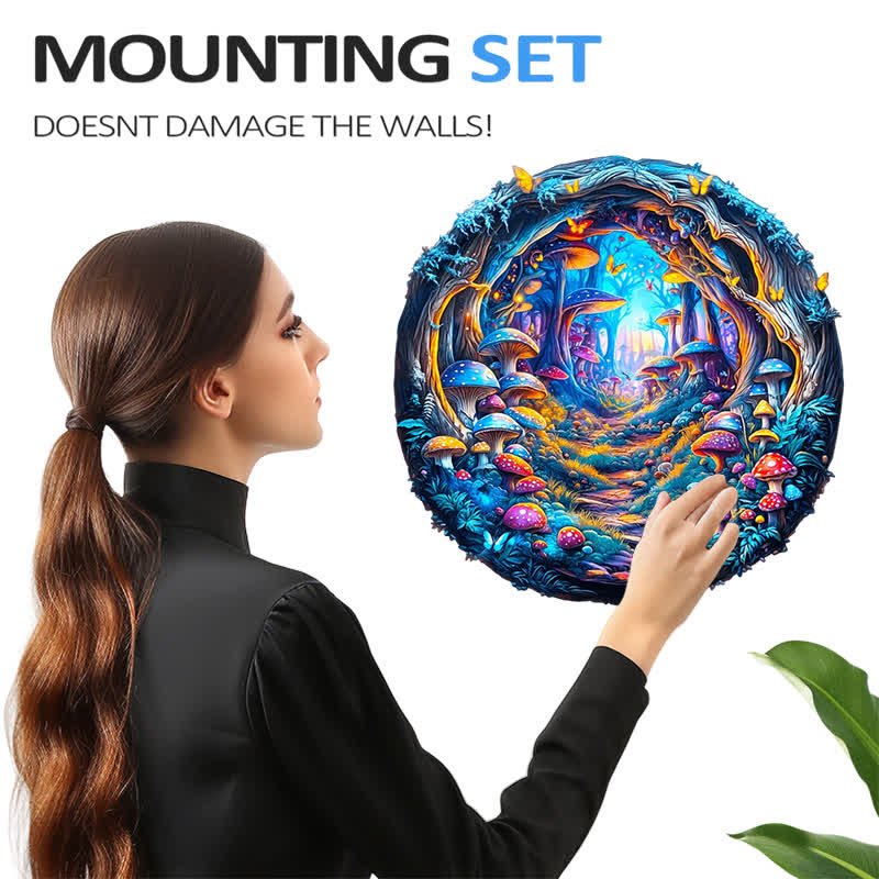 3D Magical Mushrooms - Wooden Jigsaw Puzzle - image 4