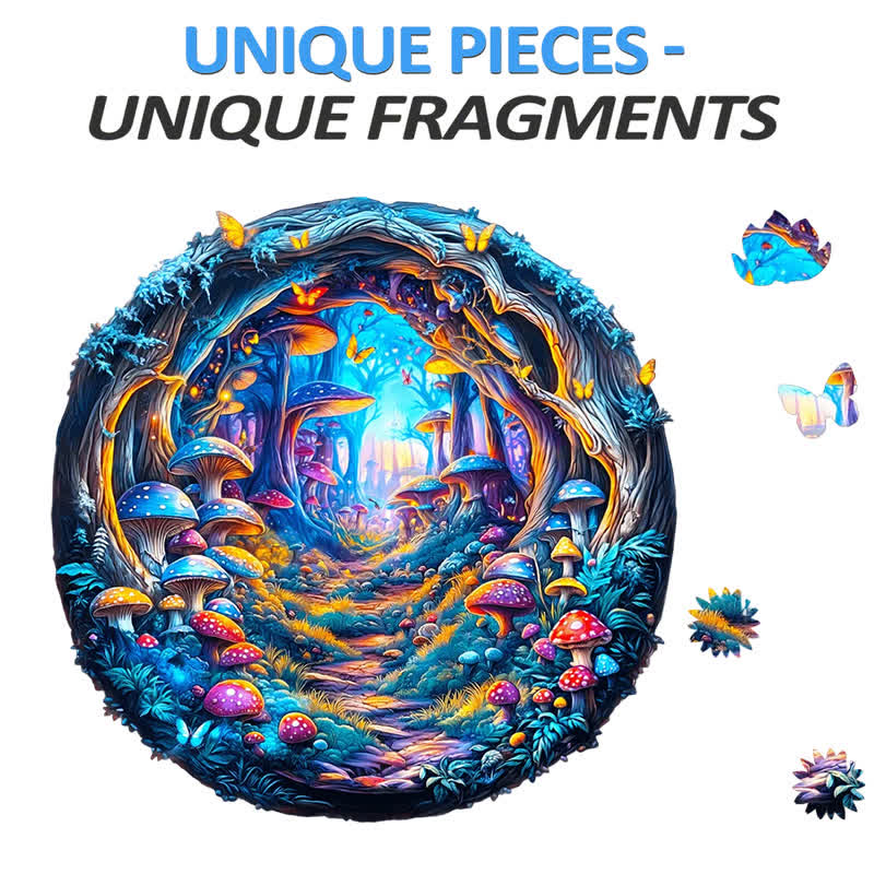 3D Magical Mushrooms - Wooden Jigsaw Puzzle - image 8