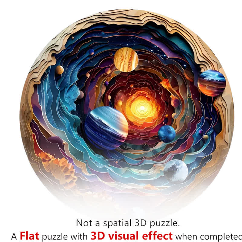 3D Planet - Wooden Jigsaw Puzzle - image 2