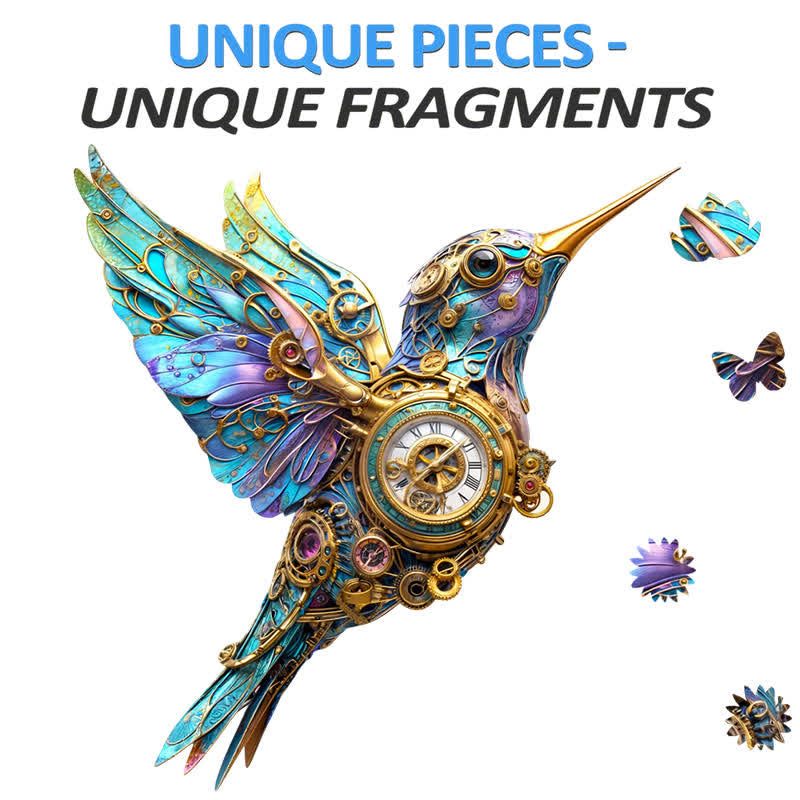3D Mechanical Hummingbird - Wooden Jigsaw Puzzle - image 2