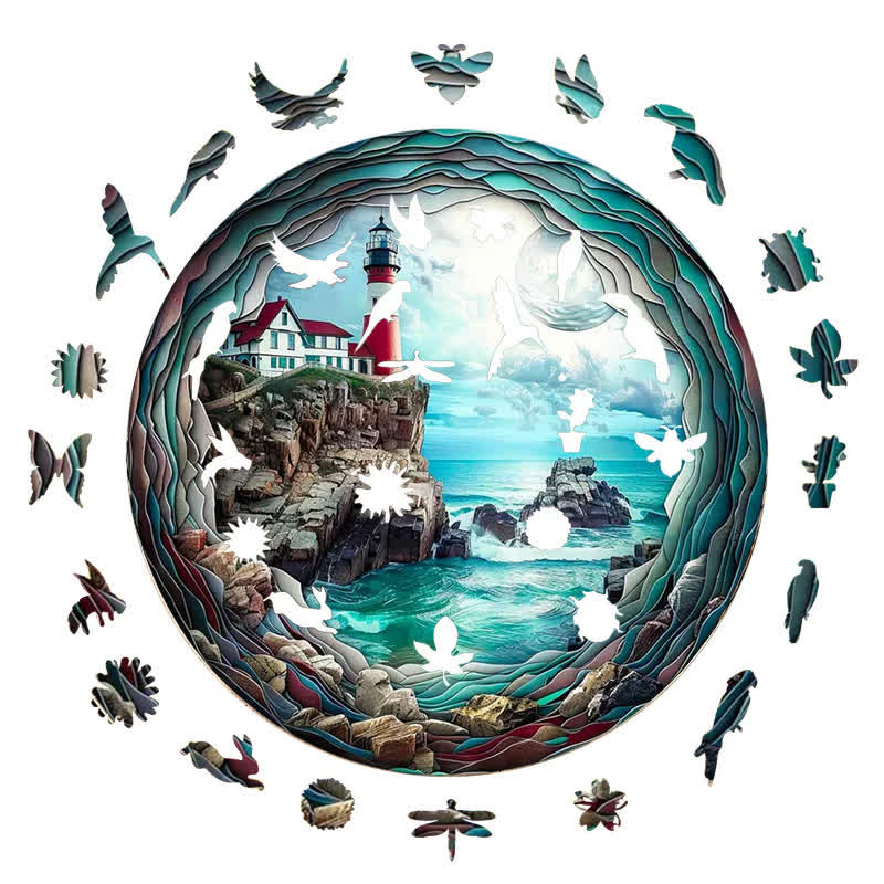 Merveille de phare - Wooden Jigsaw Puzzle - image 1
