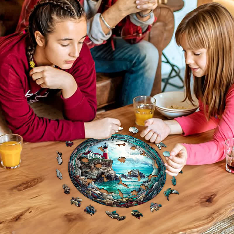 Merveille de phare - Wooden Jigsaw Puzzle - image 6