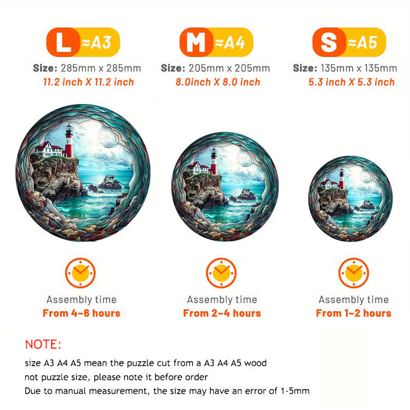 Merveille de phare - Wooden Jigsaw Puzzle - image 5