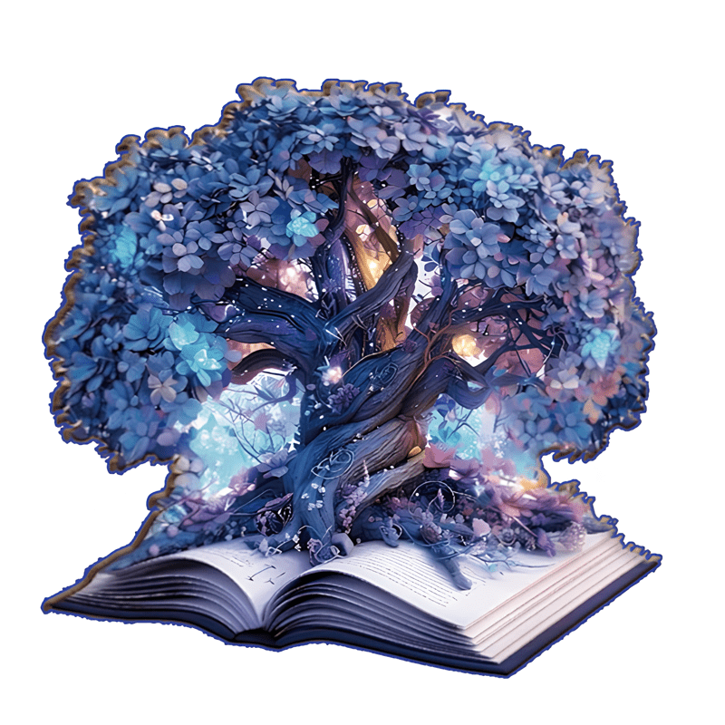 Book Magic - Wooden Jigsaw Puzzle - A3 - Wooden Gift Packaging - image 0