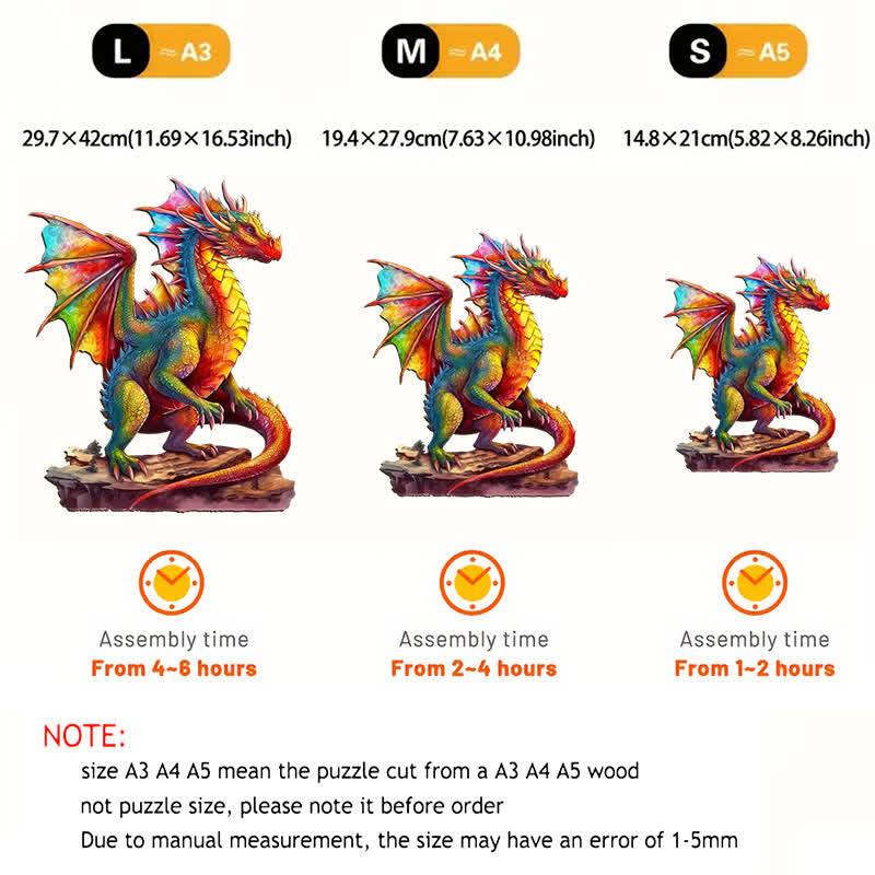 Magical Dragon - Wooden Jigsaw Puzzle - image 4