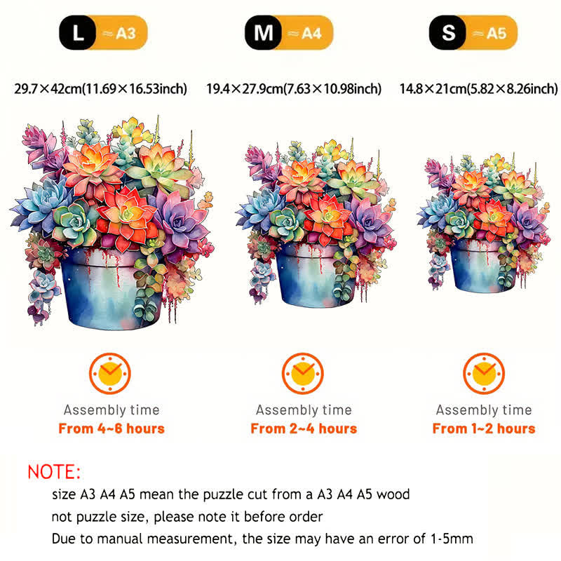 Potted plants - Wooden Jigsaw Puzzle - image 8