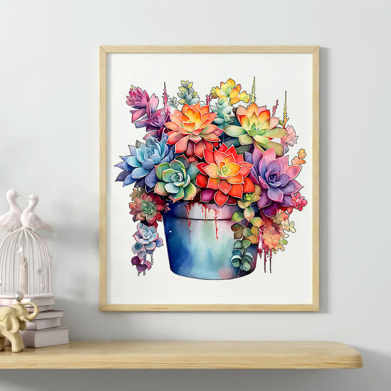 Potted plants - Wooden Jigsaw Puzzle - image 1