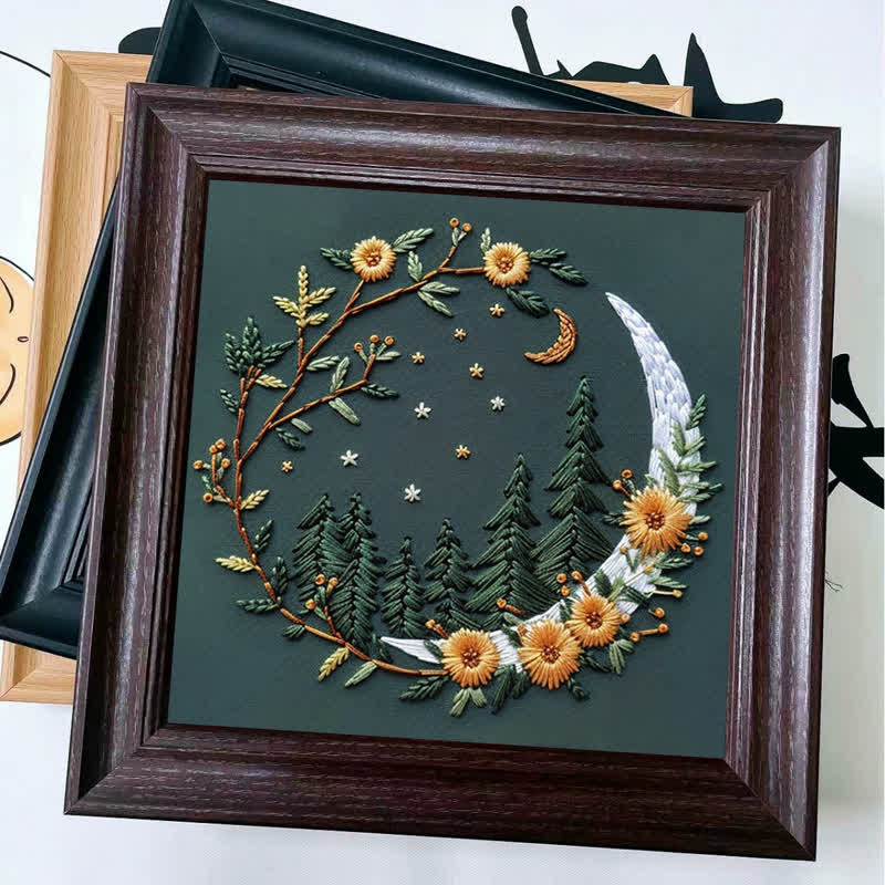 Wooden Embroidery Frame , Picture Frame, Hand Painted, Glossy Lacquered - image 1