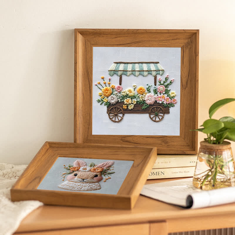 Wooden Embroidery Frame | Decorative Art | Hand Painted - image 3