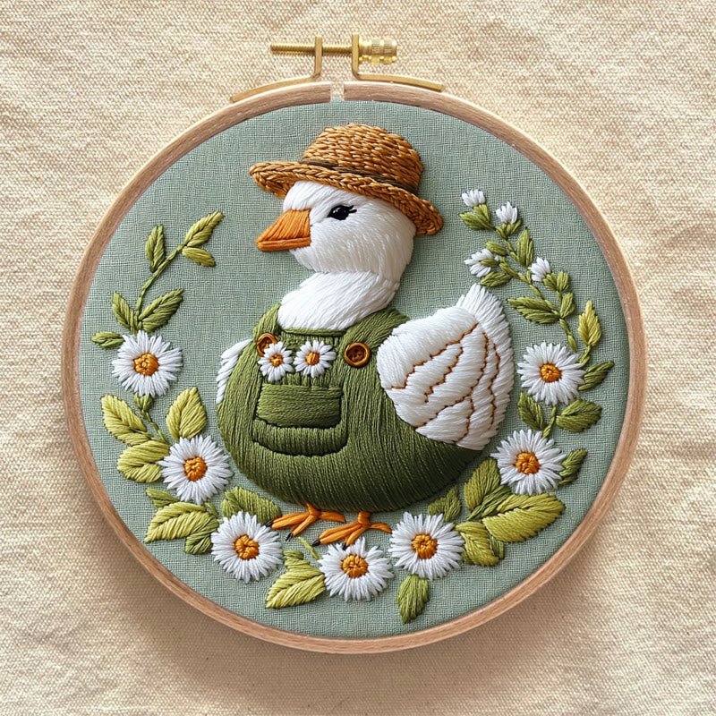 Rubbyoo Embroidery Kit - Cute Swan  | Beginner Needlework - image 2