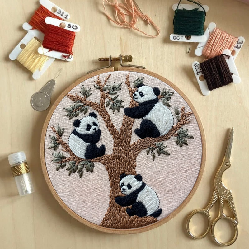 Rubbyoo Embroidery Kit - Climbing Panda | Animal | Needlework Gift - image 6