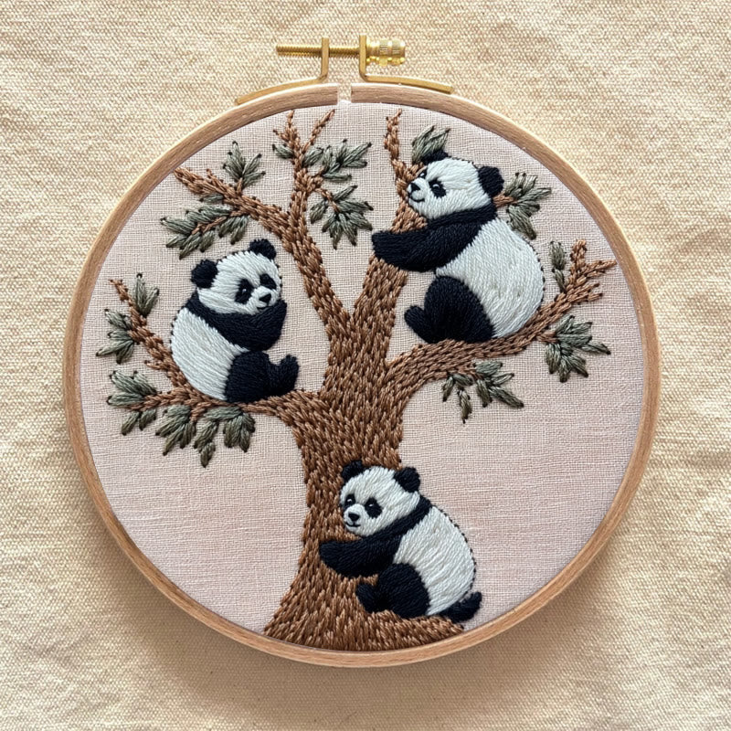 Rubbyoo Embroidery Kit - Climbing Panda | Animal | Needlework Gift - image 7