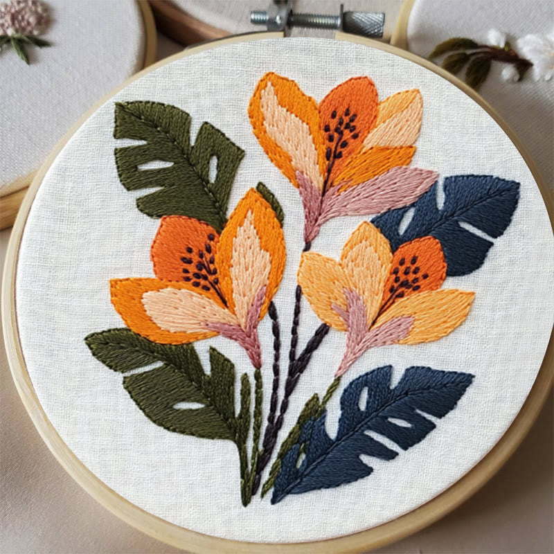 Rubbyoo Embroidery Kit - Floral Botanical  | Beginner Needlework Craft - image 5