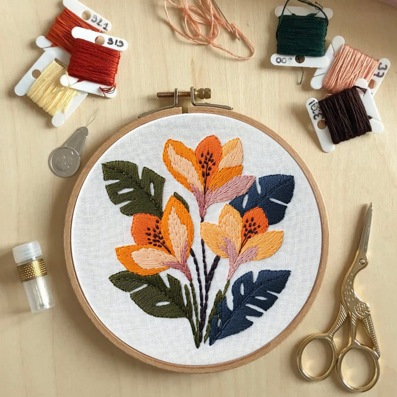 Rubbyoo Embroidery Kit - Floral Botanical  | Beginner Needlework Craft - image 7