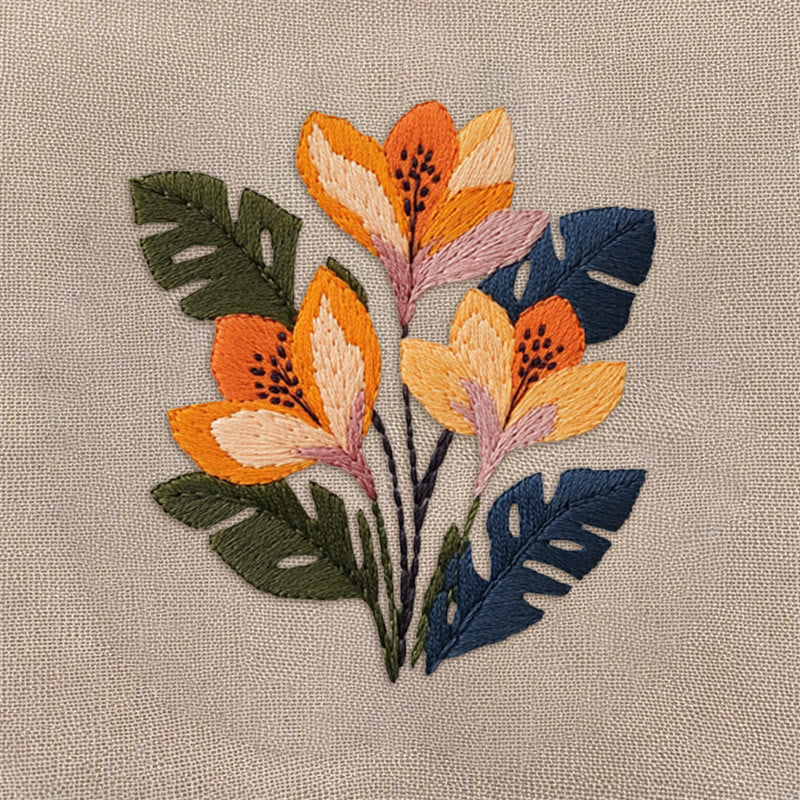 Rubbyoo Embroidery Kit - Floral Botanical  | Beginner Needlework Craft - image 9