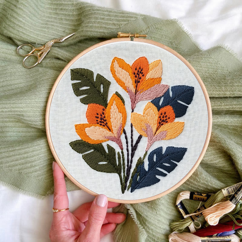 Rubbyoo Embroidery Kit - Floral Botanical  | Beginner Needlework Craft - image 6