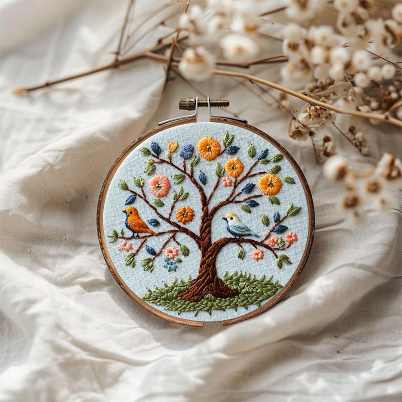 Rubbyoo Embroidery Kit - Spring Tree | Forest | Diy Craft Gift - image 3