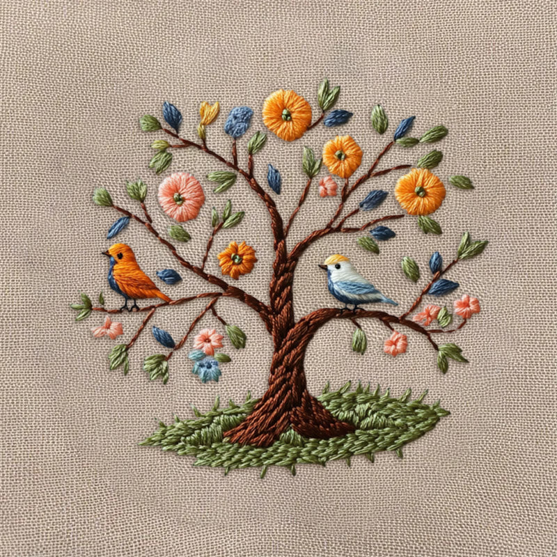 Rubbyoo Embroidery Kit - Spring Tree | Forest | Diy Craft Gift - image 9