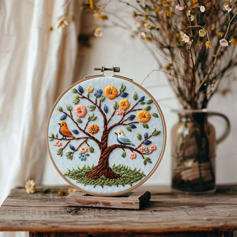 Rubbyoo Embroidery Kit - Spring Tree | Forest | Diy Craft Gift - image 2