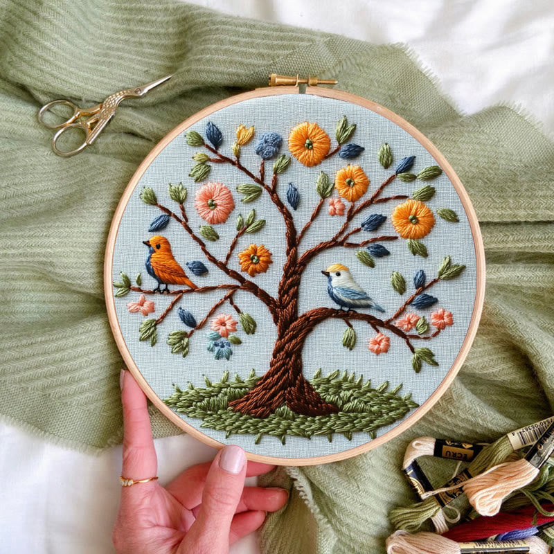 Rubbyoo Embroidery Kit - Spring Tree | Forest | Diy Craft Gift - image 4
