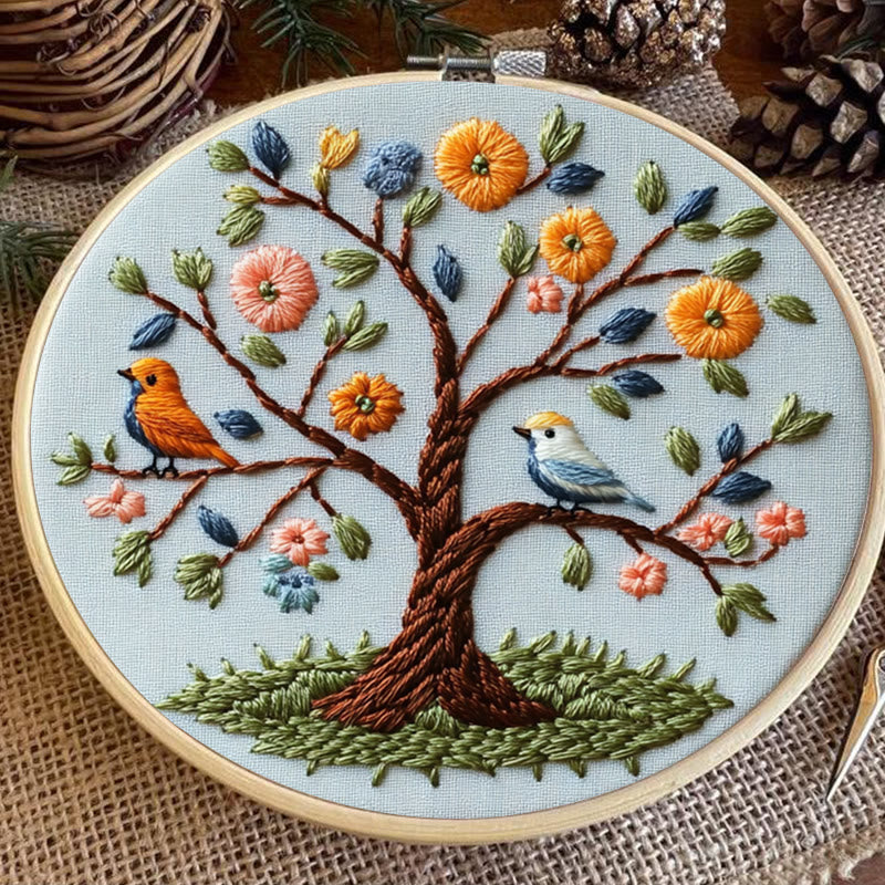 Rubbyoo Embroidery Kit - Spring Tree | Forest | Diy Craft Gift - image 5