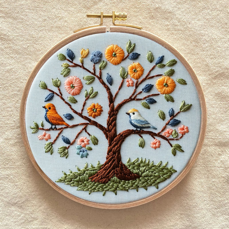 Rubbyoo Embroidery Kit - Spring Tree | Forest | Diy Craft Gift - image 7