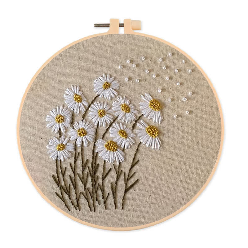 Rubbyoo Embroidery Kit - Fresh as a Daisy | New home gifts - 20*20cm - image 0
