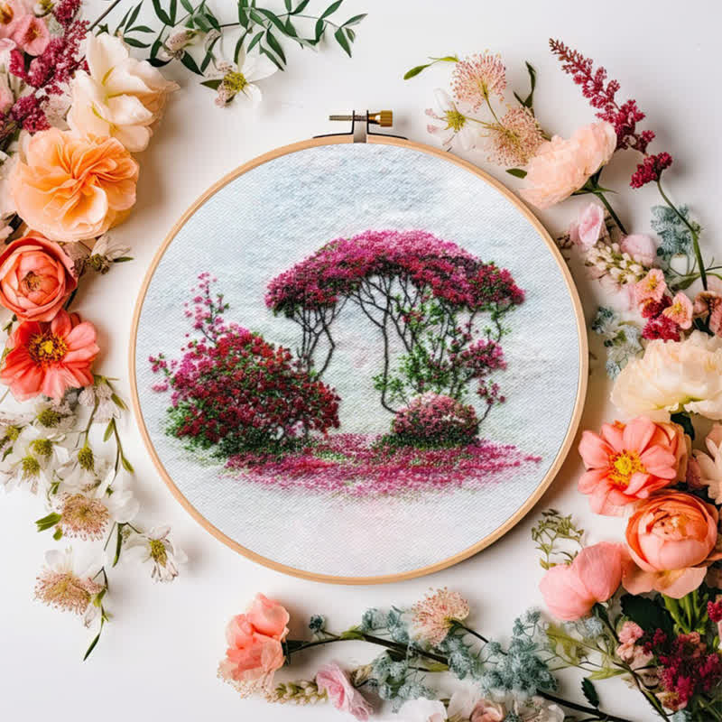 Rubbyoo Embroidery Kit - Azalea | New home gifts - image 7