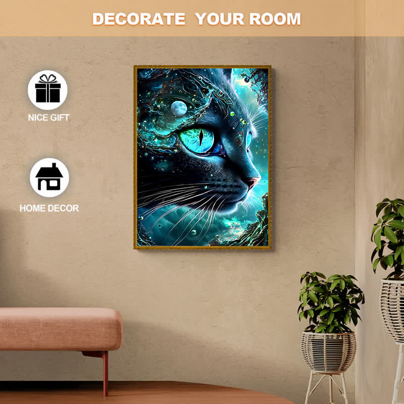 Mysterious Galaxy Cat - Wooden Jigsaw Puzzle - image 7