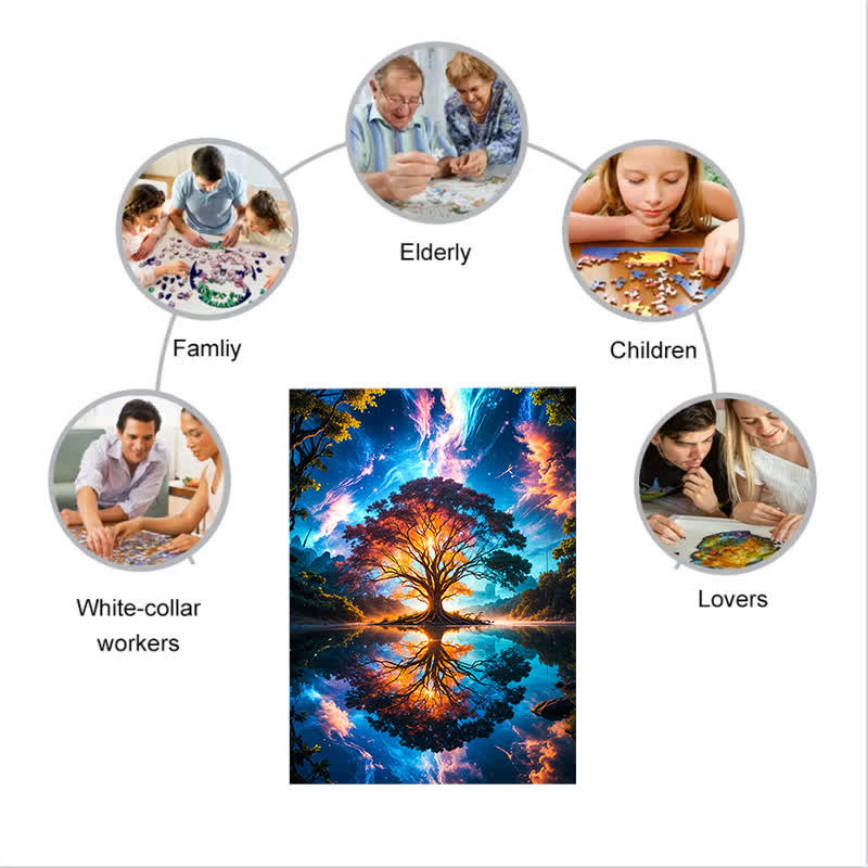 Brilliant Tree of Life - Wooden Jigsaw Puzzle - image 5