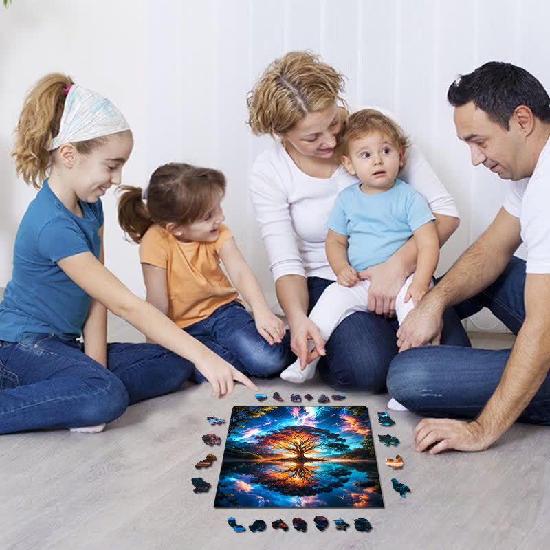 Brilliant Tree of Life - Wooden Jigsaw Puzzle - image 1