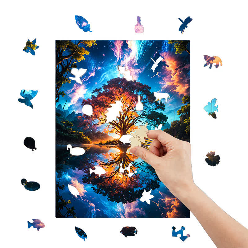Brilliant Tree of Life - Wooden Jigsaw Puzzle - image 8