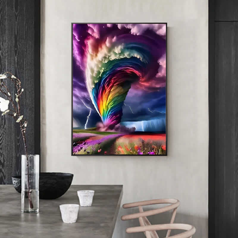 Colourful Rainbow Tornado - Wooden Jigsaw Puzzle - image 5