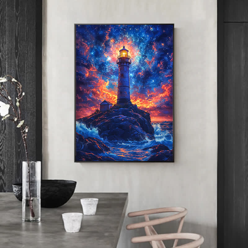 Lighthouse Under The Stars - Wooden Jigsaw Puzzle - image 4