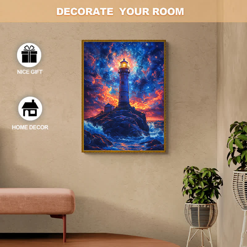 Lighthouse Under The Stars - Wooden Jigsaw Puzzle - image 5