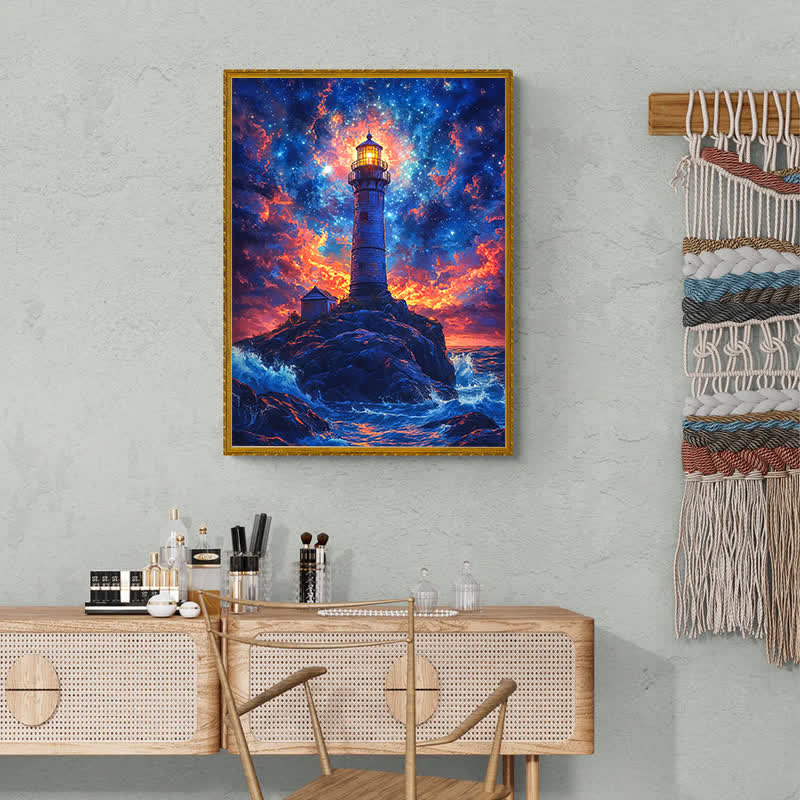 Lighthouse Under The Stars - Wooden Jigsaw Puzzle - image 8